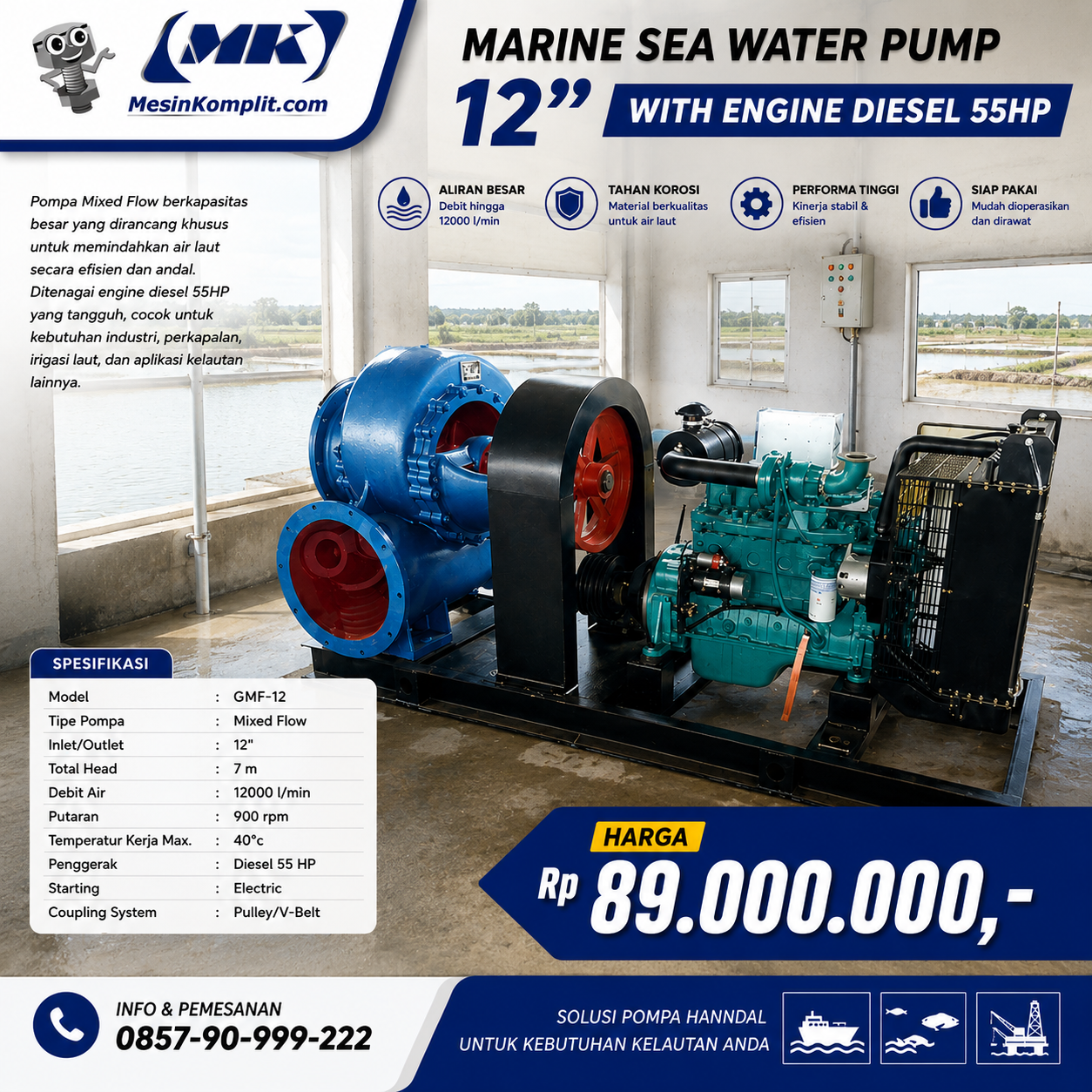 Pompa Air Laut Marine (PM...